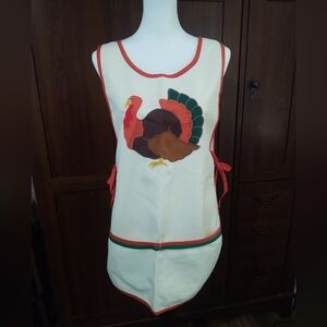 Vtg Mullins Square Thanksgiving Apron